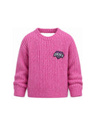 Maglione per bambina DKNY Kids rosa con dettaglio cut-out posteriore D62899 479 DKNY KIDS 