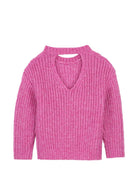 Maglione per bambina DKNY Kids rosa con dettaglio cut-out posteriore D62899 479 DKNY KIDS 