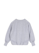 Felpa per bambina DKNY Kids grigia con applicazione logo D62905 A32 DKNY KIDS 