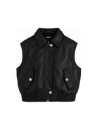 Giubbino per bambina DKNY Kids nero con colletto D62908 09B DKNY KIDS 