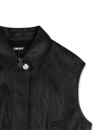 Giubbino per bambina DKNY Kids nero con colletto D62908 09B DKNY KIDS 