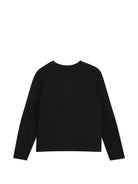 T-shirt per bambina Dkny Kids nera con logo glitterato D62910 09B DKNY KIDS 