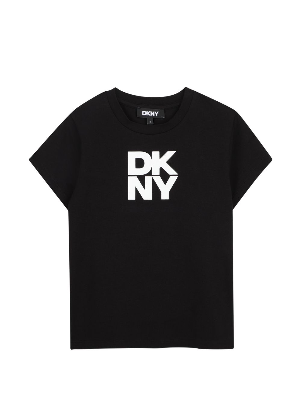 T-shirt per bambina Dkny kids nera con stampa logo D62916 09B DKNY KIDS 