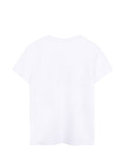 T-shirt per bambina DKNY Kids bianca con logo sul davanti D62916 10P DKNY KIDS 