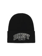 Cappello per bambina DKNY Kids nero con logo applicato sul davanti D62929 09B DKNY KIDS 