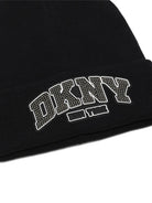 Cappello per bambina DKNY Kids nero con logo applicato sul davanti D62929 09B DKNY KIDS 