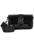 Borsa a spalla per bambina Dkny Kids nera con fibbia D62931 09B DKNY KIDS 