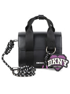 Borsa a spalla per bambina Dkny Kids nera con logo D62932 09B DKNY KIDS 