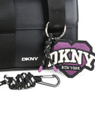 Borsa a spalla per bambina Dkny Kids nera con logo D62932 09B DKNY KIDS 