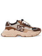 Sneakers per bambino Dolce & Gabbana Kids marroni con design a inserti DA5119 AQ040 8L836 DOLCE & GABBANA KIDS 