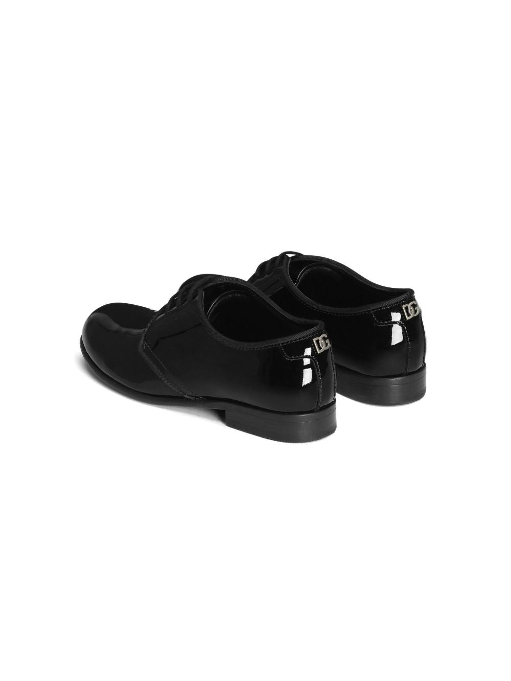 Scarpe eleganti per bambino Dolce & Gabbana Kids nere con finitura lucida DA5261 A4150 80999 DOLCE & GABBANA KIDS 