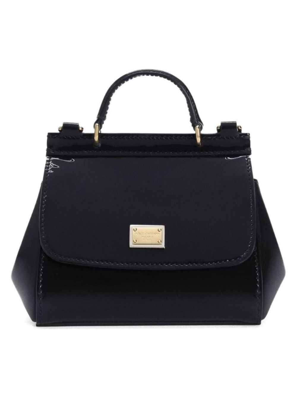 Borsa per bambina Dolce & Gabbana Kids blu con finitura lucida EB0003 A1067 80658 DOLCE & GABBANA KIDS 