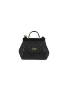 Borsa tote Sicily mini per bambina Dolce & Gabbana Kids nera con design trapuntato EB0003 A3L70 8B956 DOLCE & GABBANA KIDS 