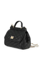 Borsa tote Sicily mini per bambina Dolce & Gabbana Kids nera con design trapuntato EB0003 A3L70 8B956 DOLCE & GABBANA KIDS 