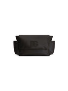 Borsa a tracolla per neonati Dolce & Gabbana Kids nera con placcatura in oro EB0271 A0650 8B956 DOLCE & GABBANA KIDS 