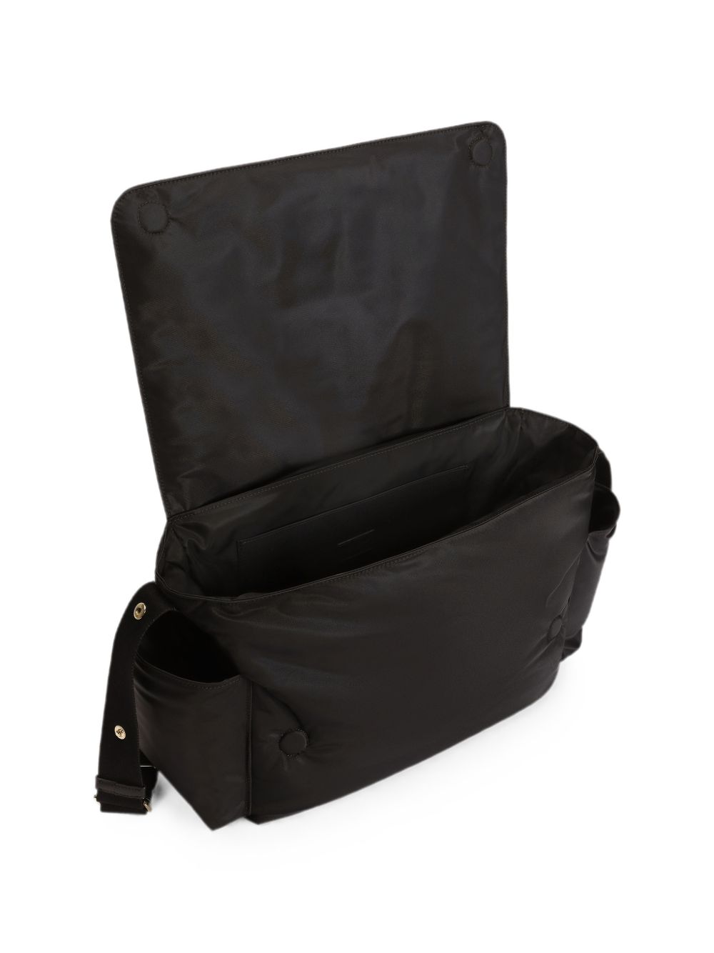 Borsa a tracolla per neonati Dolce & Gabbana Kids nera con placcatura in oro EB0271 A0650 8B956 DOLCE & GABBANA KIDS 