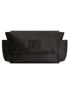 Borsa a tracolla per neonati Dolce & Gabbana Kids nera con placcatura in oro EB0271 A0650 8B956 DOLCE & GABBANA KIDS 