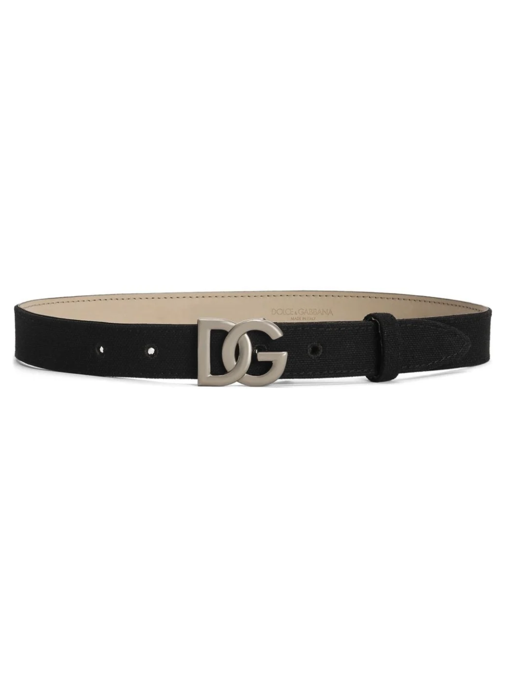 Cintura per bambini Dolce & Gabbana Kids nera con chiusura con fibbia EC0083 AT661 8B939 DOLCE & GABBANA KIDS 