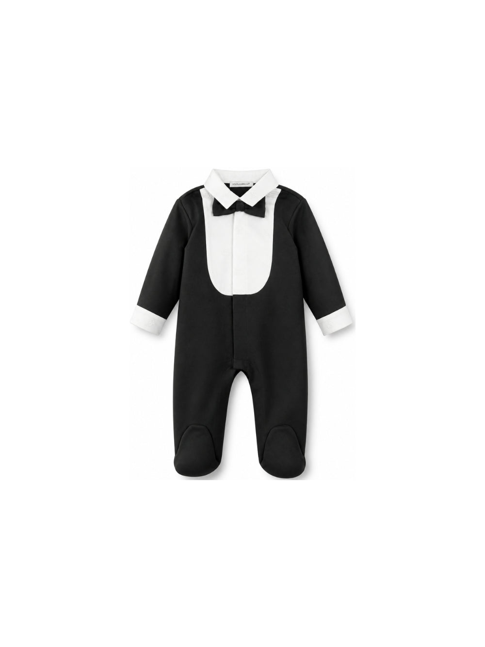 Tutina per neonato Dolce & Gabbana Kids nera con papillon L11O85 G7P2A S9000 DOLCE & GABBANA KIDS 
