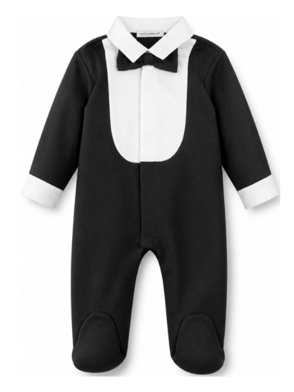 Tutina per neonato Dolce & Gabbana Kids nera con papillon L11O85 G7P2A S9000 DOLCE & GABBANA KIDS 