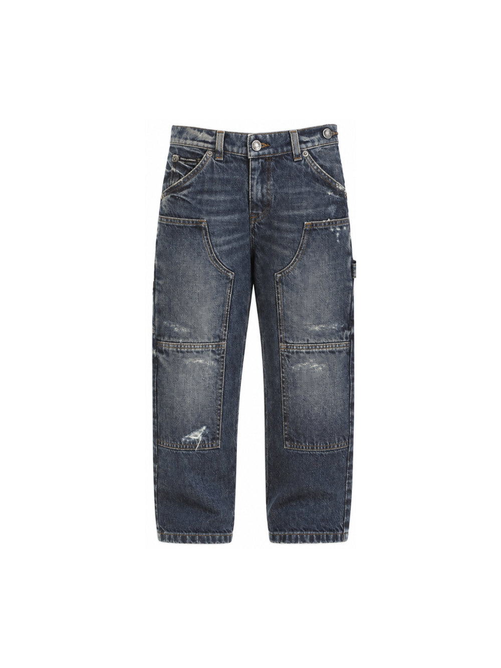 Jeans per bambino Dolce & Gabbana Kids in denim con cinque tasche L42F95 LDE13 S9000 DOLCE & GABBANA KIDS 