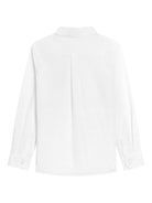 Camicia per bambino Dolce & Gabbana Kids bianca con logo ricamato sul davanti L43S23 G7PCL W0800 DOLCE & GABBANA KIDS 
