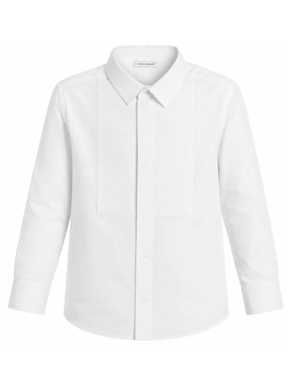 Camicia per bambino Dolce & Gabbana Kids bianco in cotone con bottoni L43S88 G7P1X W0800 DOLCE & GABBANA KIDS 
