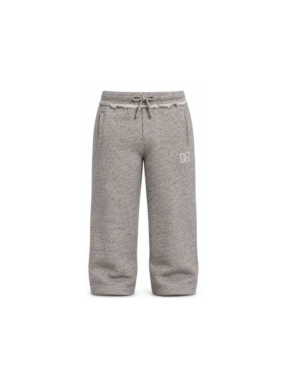 Pantaloni per bambina Dolce & Gabbana Kids grigio in pile L4JPLY HU7Y4 S8298 DOLCE & GABBANA KIDS 