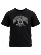 T-shirt per bambino Dolce & Gabbana Kids nera con logo sul davanti L4JTHV G7P8B B6712 DOLCE & GABBANA KIDS 