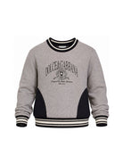 Felpa per bambino Dolce & Gabbana Kids grigia con inserti colorati L4JWNU G7P6H S9000 DOLCE & GABBANA KIDS 