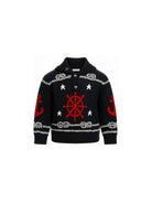 Maglione Kinit per bambino Dolce & Gabbana Kids blu con ricamo L4KWK9 JGMLX B0665 DOLCE & GABBANA KIDS 