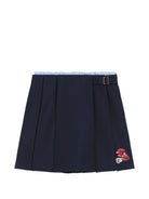 Gonna per bambina Dolce & Gabbana Kids blu con pieghe L53Q57 HU2CB B6712 DOLCE & GABBANA KIDS 