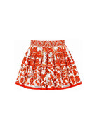 Gonna per bambina Dolce & Gabbana Kids arancione con motivo maiolica L54I49 G7P4N IO5DQ DOLCE & GABBANA KIDS 