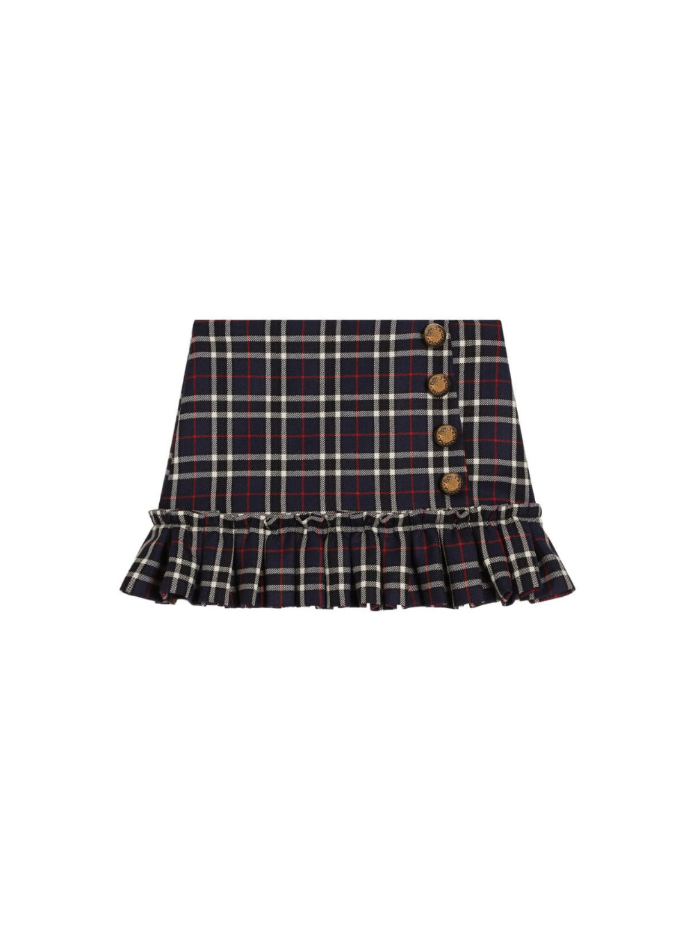 Gonna per bambina Dolce & Gabbana Kids blu con motivo tartan L56I08 FQ2N0 S8104 DOLCE & GABBANA KIDS 