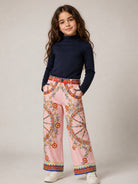Maglia per bambina Dolce & Gabbana Kids blu con ricamo L5JTRF G7P9R B3895 DOLCE & GABBANA KIDS 