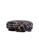 Berretto per bambina Dolce & Gabbana Kids blu con motivo Tartan LB5H43 FQ2N0 S8104 DOLCE & GABBANA KIDS 