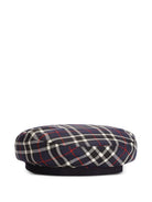 Berretto per bambina Dolce & Gabbana Kids blu con motivo Tartan LB5H43 FQ2N0 S8104 DOLCE & GABBANA KIDS 
