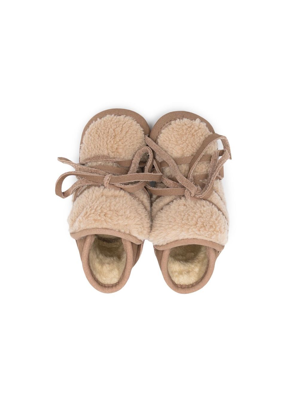 Stivali per neonati Donsje Kids marroni con finitura in shearling 1021900 NL127 DONSJE KIDS 