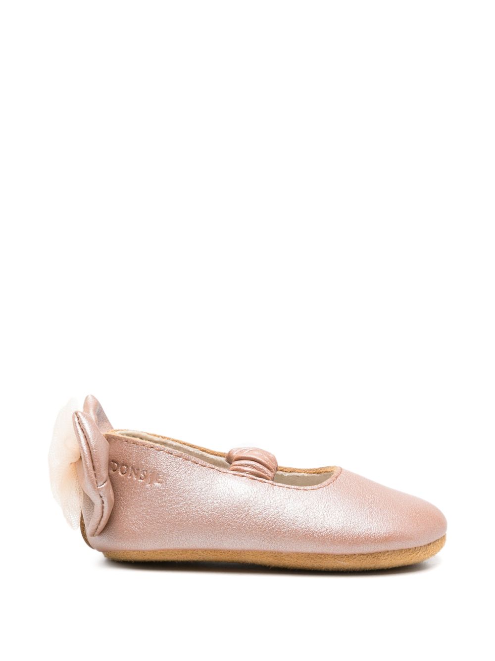 Scarpe per neonata Donsje Kids rosa con dettaglio pompon sul retro 1043900 LE203 DONSJE KIDS 