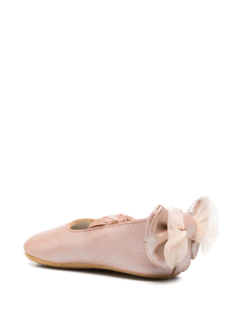 Scarpe per neonata Donsje Kids rosa con dettaglio pompon sul retro 1043900 LE203 DONSJE KIDS 