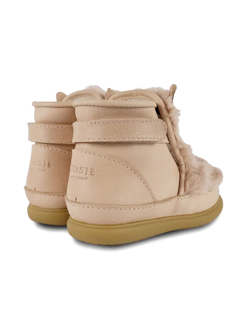 Stivali per neonati Donsje Kids beige con rifinitura in shearling 1500902 SF015 DONSJE KIDS 