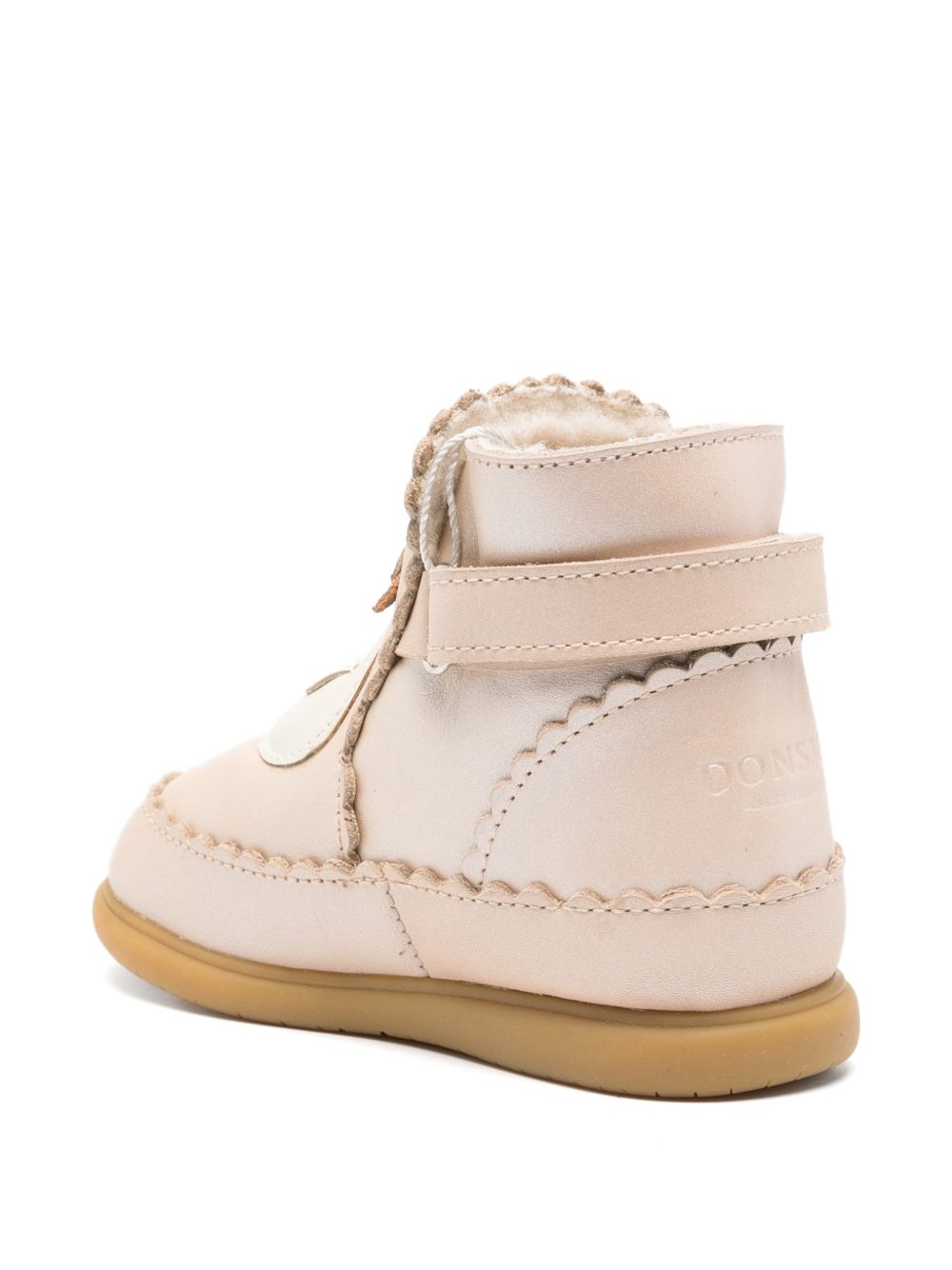 Stivali per neonata Donsje Kids rosa con applicazione cigno sul davanti 1507301 NL142 DONSJE KIDS 