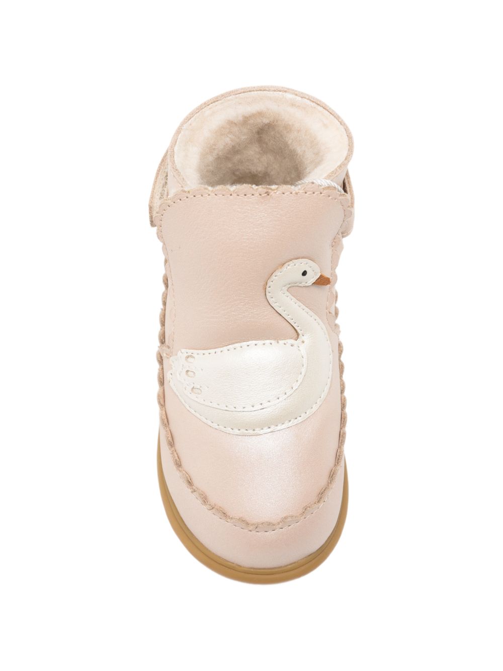 Stivali per neonata Donsje Kids rosa con applicazione cigno sul davanti 1507301 NL142 DONSJE KIDS 
