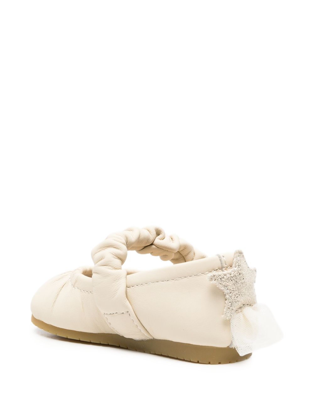 Ballerine per neonata Donsje Kids beige con cinturino arricciato 1507501 SW008 DONSJE KIDS 