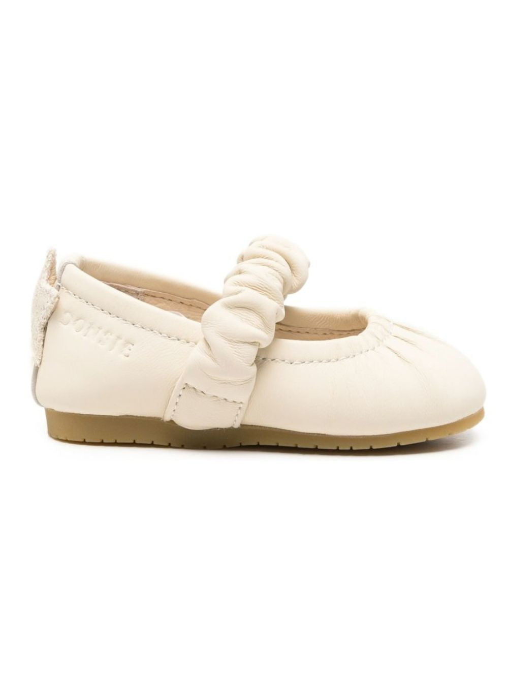 Ballerine per neonata Donsje Kids beige con cinturino arricciato 1507501 SW008 DONSJE KIDS 