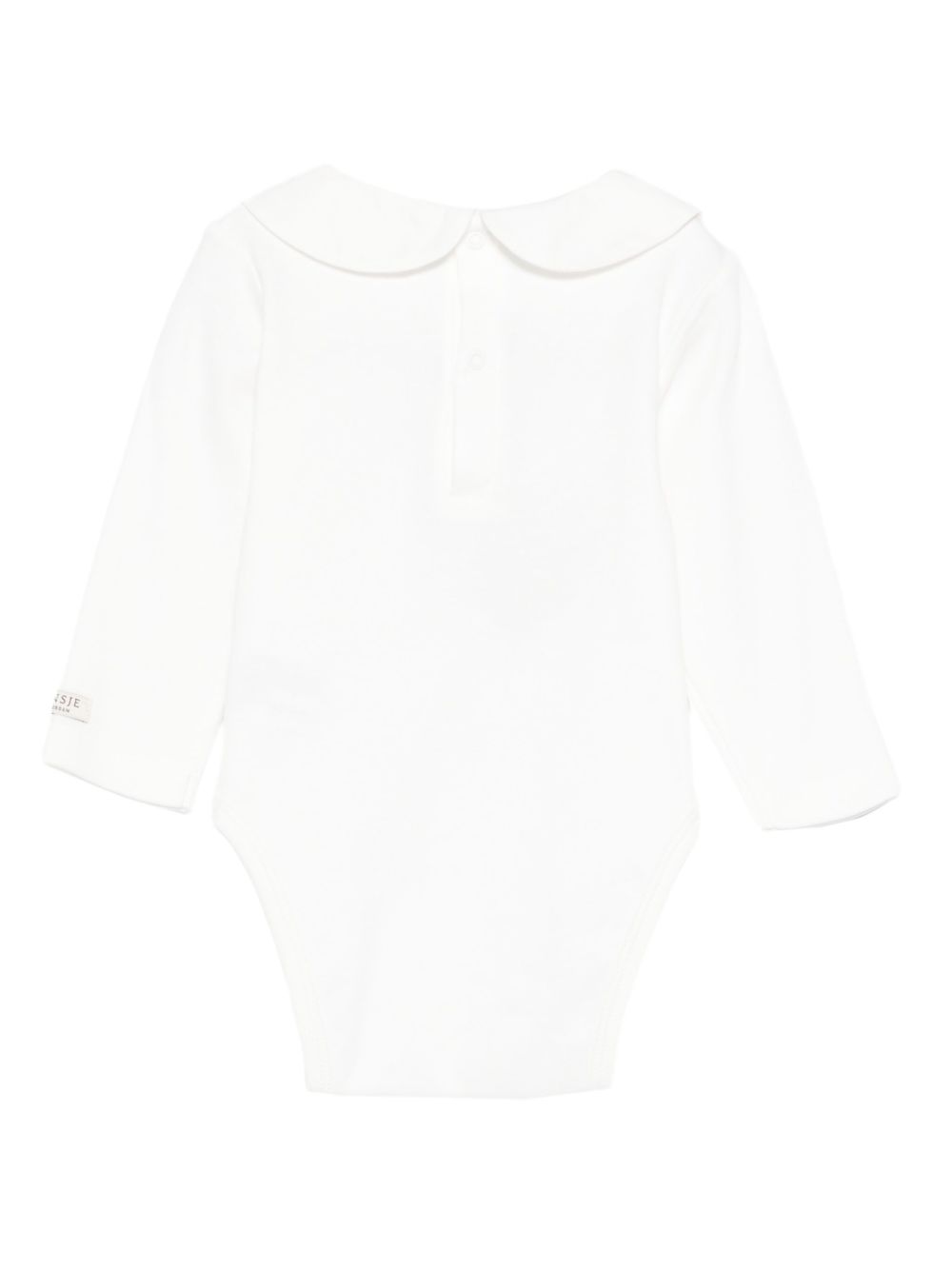 Tutina per neonato Donsje Kids bianca con orsetto ricamato sul davanti 3030101 00002 DONSJE KIDS 