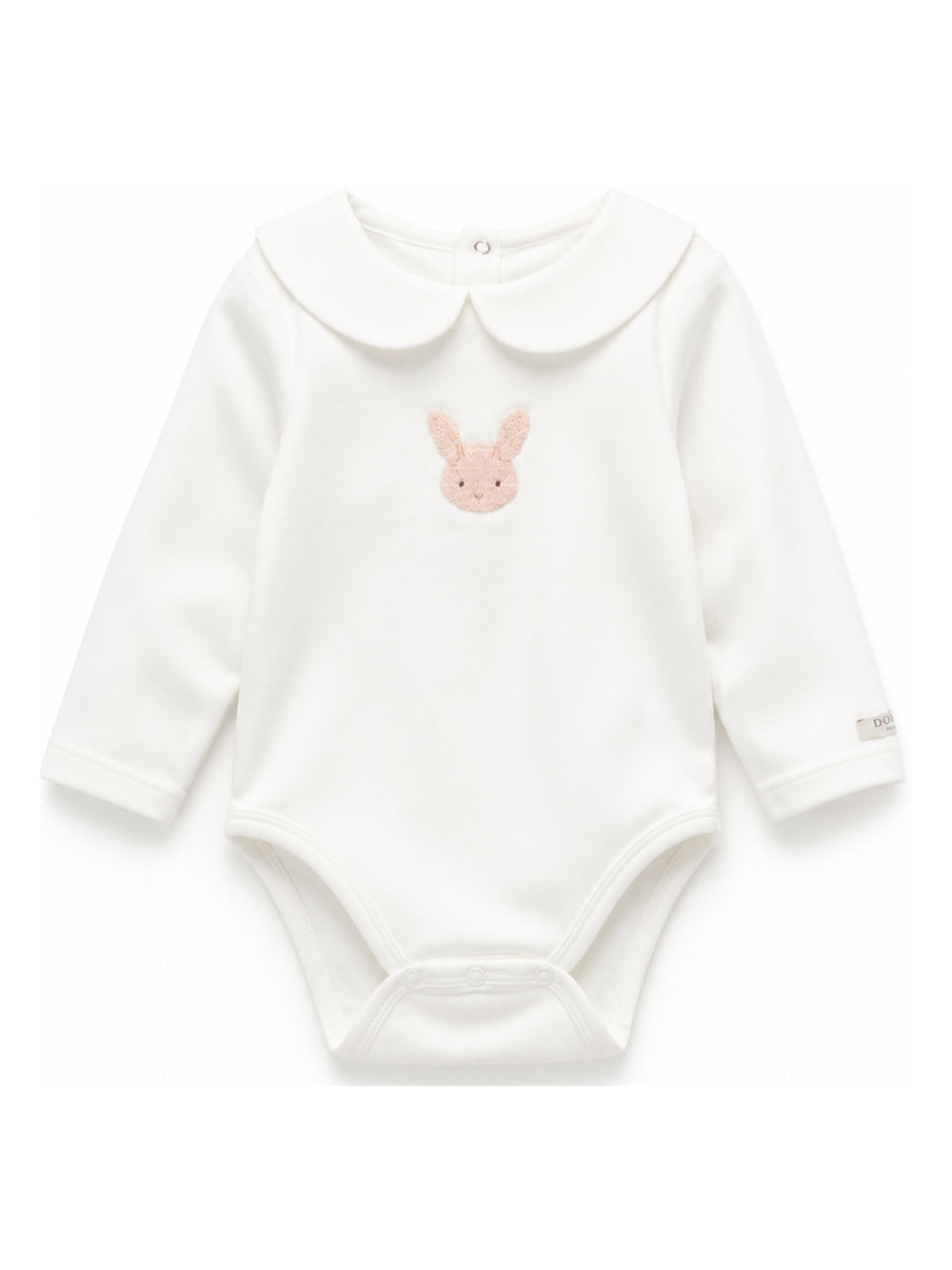 Tutina per neonati Donsje Kids bianca con ricamo coniglietto 3030109 00002 DONSJE KIDS 