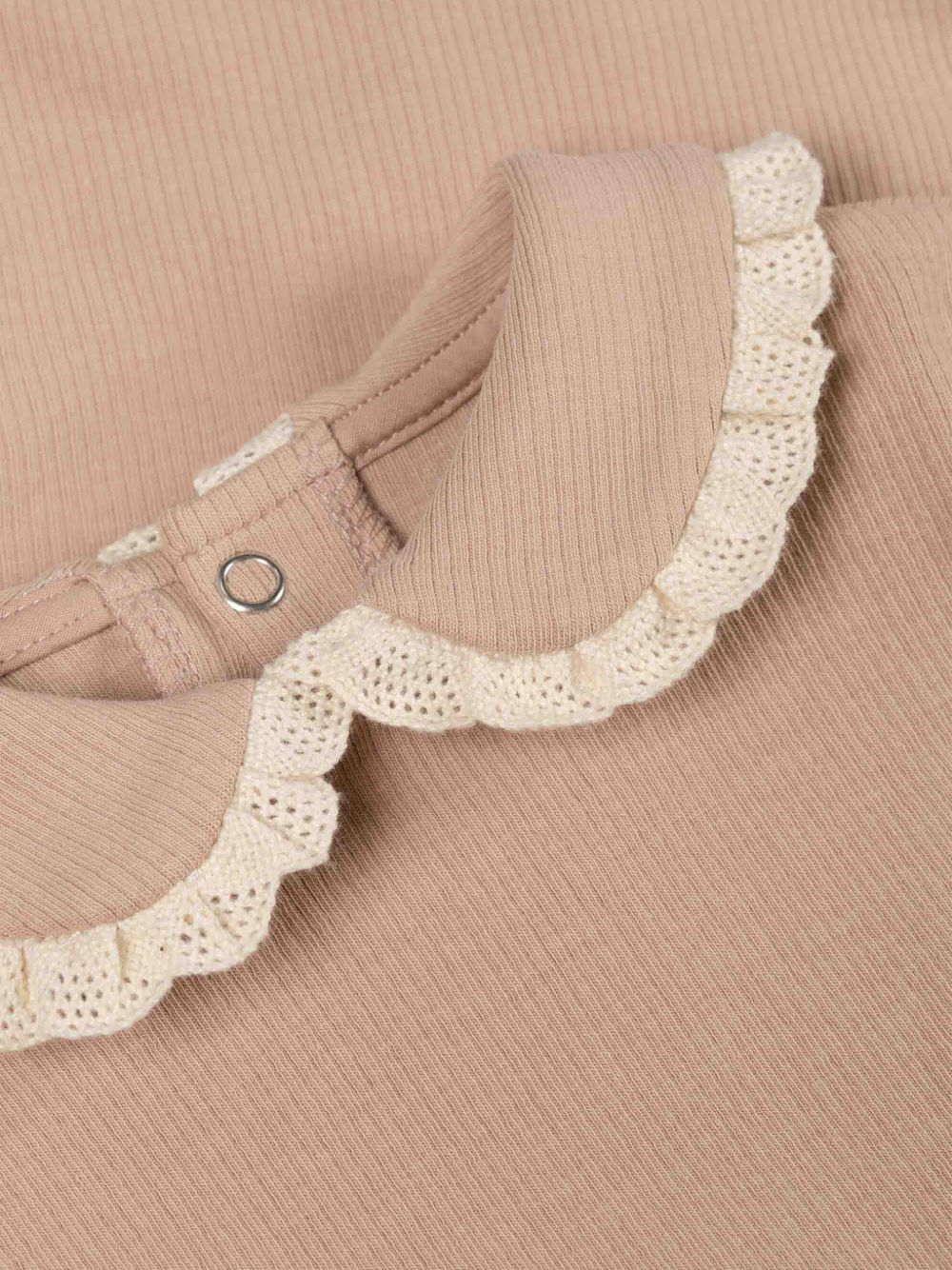 Tutina per neonata Donsje Kids rosa con colletto alla Peter Pan 3030300 00018 DONSJE KIDS 