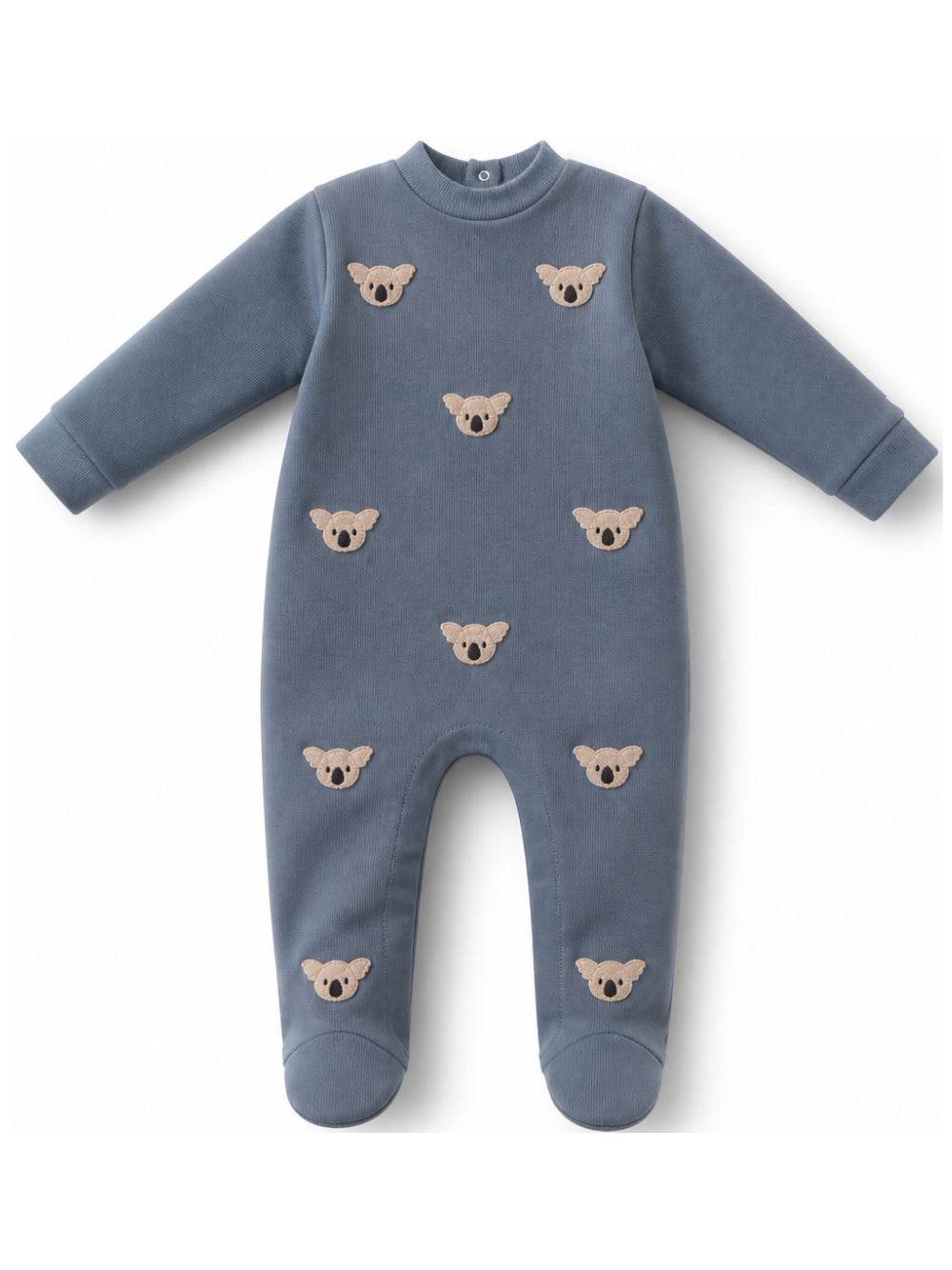 Tutina per neonato Donsje Kids blu con ricamo koala all-over 3039201 00078 DONSJE KIDS 
