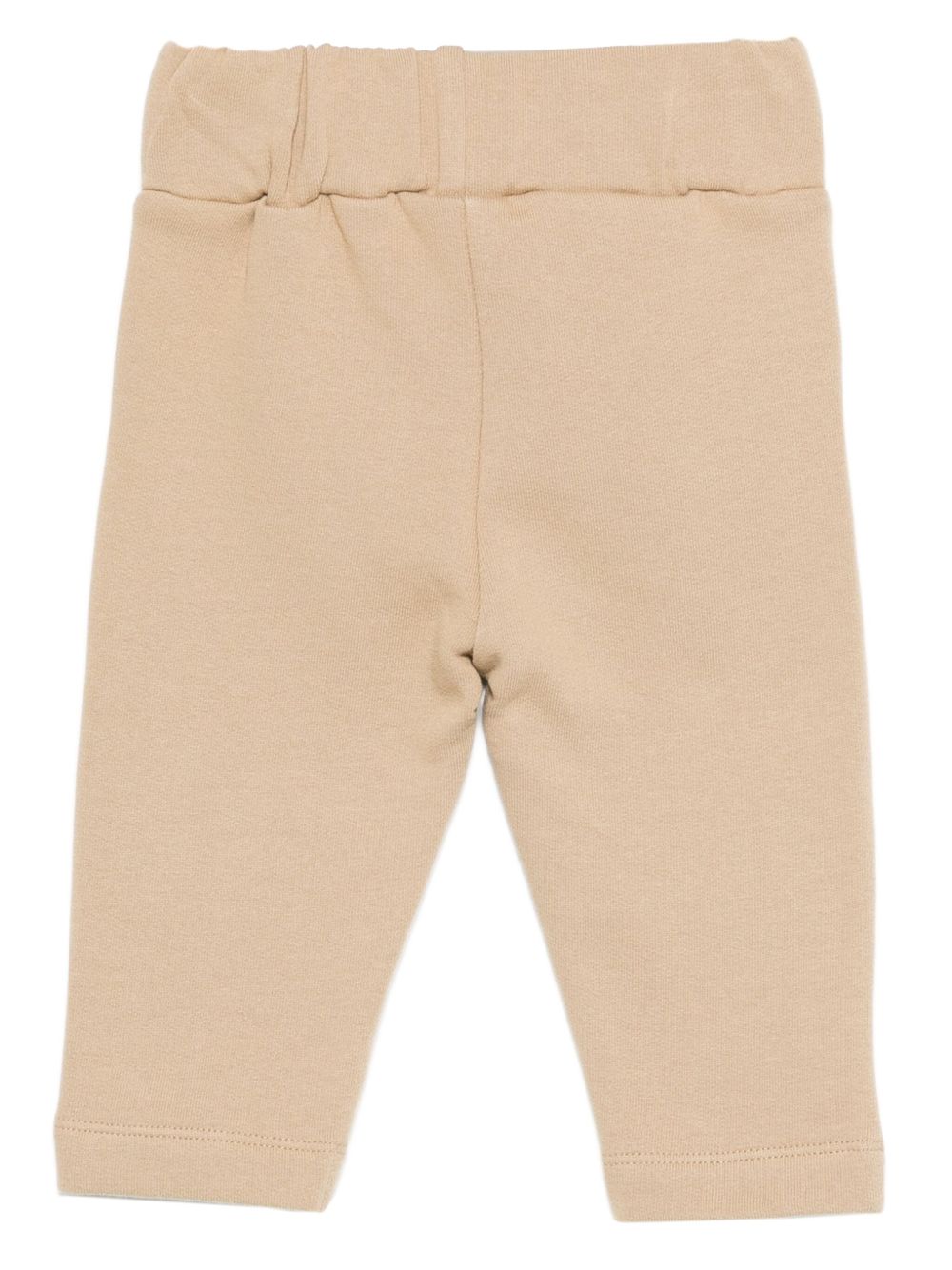 Pantaloni per neonato Donsje Kids beige con ricamo con orsetto 3040701 00077 DONSJE KIDS 